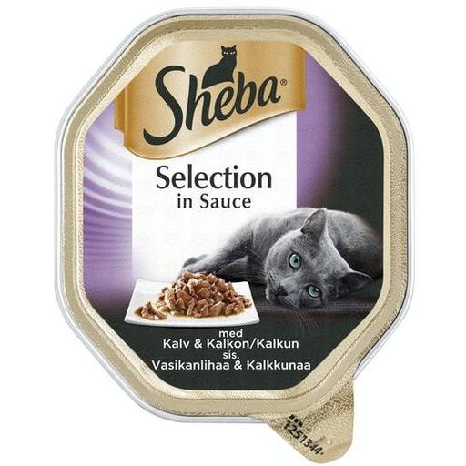 Sheba selection vasikanliha ja kalkkuna kastikkeessa 85g | säästötalo latvala