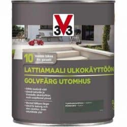 V33 LATTIAMAALI ULKOKÄYTTÖÖN TUMMANHARMAA 2