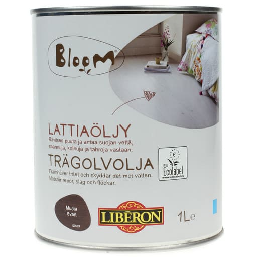 LIBERON LATTIAÖLJY MUSTA 1L