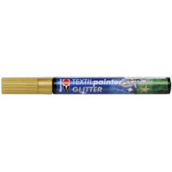 Marabu tekstiilitussi glitter 584 kulta 3mm Marabu tekstiilitussi glitter 584 kulta 3mm