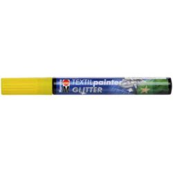 Marabu tekstiilitussi glitter 519 keltainen 3mm Marabu tekstiilitussi glitter 519 keltainen 3mm