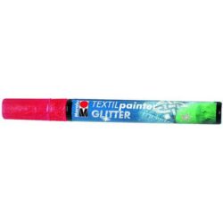 Marabu tekstiilitussi glitter 532 punainen 3mm Marabu tekstiilitussi glitter 532 punainen 3mm