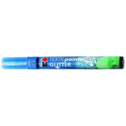 Marabu tekstiilitussi glitter 555 sininen 3mm Marabu tekstiilitussi glitter 555 sininen 3mm