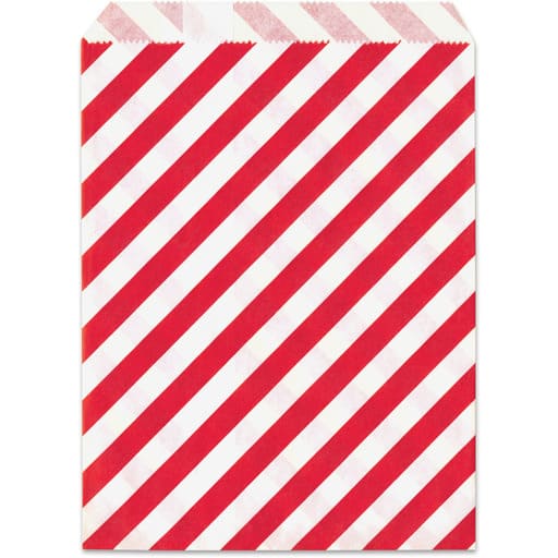 Meyco paperipussi punainen raita 13x16 | säästötalo latvala