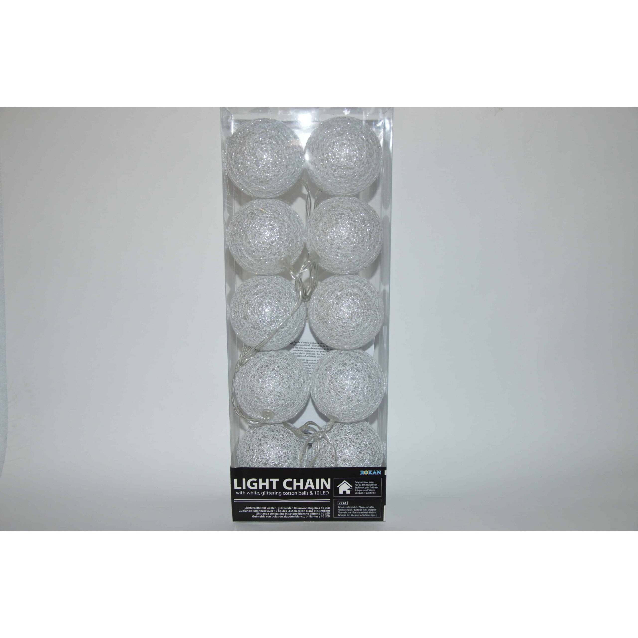 Roxan 10led glitter-kangas valopallo valkoinen 6cm | säästötalo latvala Roxan 10led glitter-kangas valopallo valkoinen 6cm | säästötalo latvala