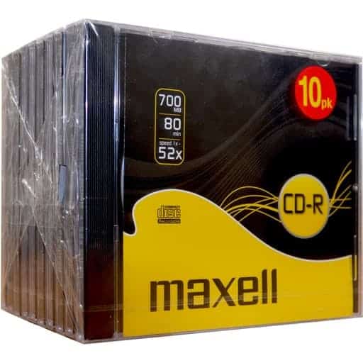 MAXELL CD-R 10MM 10-PACK