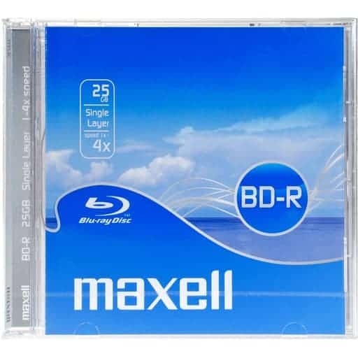 MAXELL BLU-RAY LEVY BD-R 4x 25GB