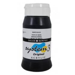 DR SYSTEM 3 ACRYLIC 036 MARS BLACK 500ML AKRYYLIVÄRI DR SYSTEM 3 ACRYLIC 036 MARS BLACK 500ML AKRYYLIVÄRI