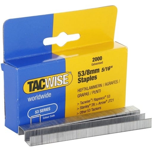 Tacwise niittirasia 53/8mm 2000kpl | säästötalo latvala