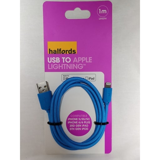 Halfords lightning-kaapeli sininen 1 | säästötalo latvala