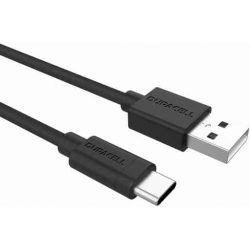 DURACELL LATAUSJOHTO USB-A - USB-C MUSTA 1 | Säästötalo Latvala 