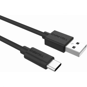 DURACELL LATAUSJOHTO USB-A - USB-C MUSTA 1