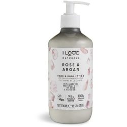 I love naturals rose & argan hand & body lotion 500ml | säästötalo latvala
