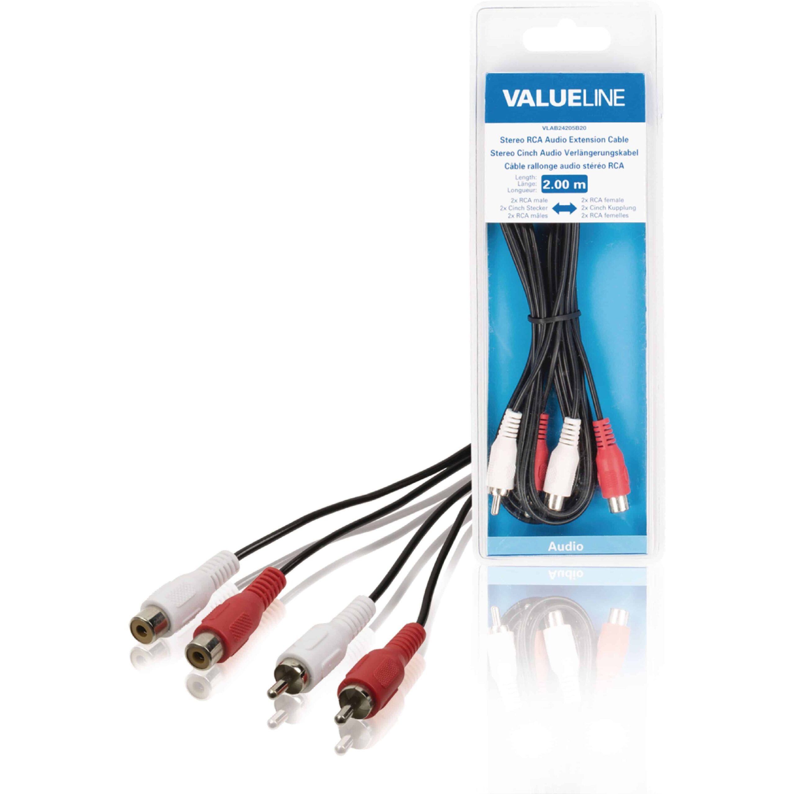 Valueline stereoaudiokaapeli 2xrca uros - 2xrca naaras 2 | säästötalo latvala Valueline stereoaudiokaapeli 2xrca uros - 2xrca naaras 2 | säästötalo latvala