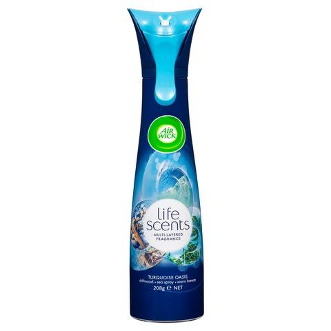 Airwick life scent ilmanraikastin turquoise oasis aerosol 210ml | säästötalo latvala