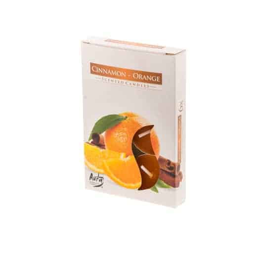 TuoksulÄmpÖkynttilÄ cinnamon-orange 6kpl | säästötalo latvala