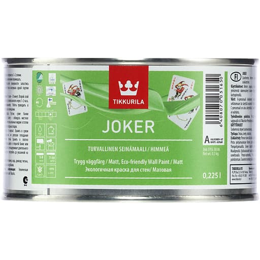 Tikkurila joker seinÄmaali valkoinen 0 | säästötalo latvala