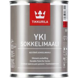 TIKKURILA YKI SOKKELIMAALI VALKOINEN 0 TIKKURILA YKI SOKKELIMAALI VALKOINEN 0