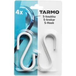 TARMO S-KOUKKU VALKOINEN METALLI 4KPL TARMO S-KOUKKU VALKOINEN METALLI 4KPL