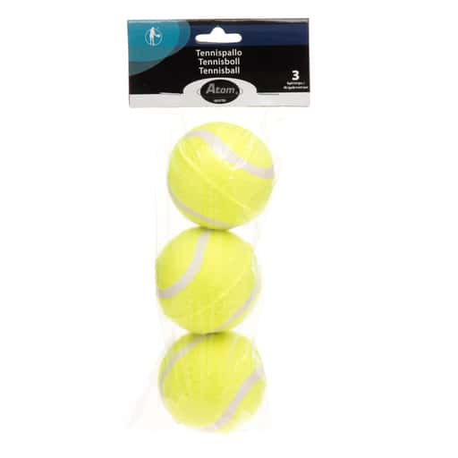 Atom tennispallo pussissa 3kpl | säästötalo latvala