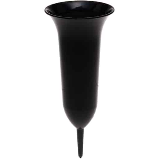 Hautamaljakko musta muovi 27cm | säästötalo latvala