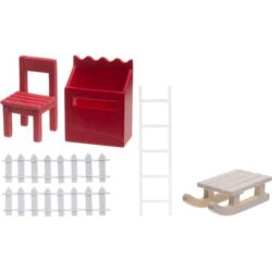 KAPEL TONTTUOVI MINIATYYRI PUISET LISÄTARVIKKEET 5KPL KAPEL TONTTUOVI MINIATYYRI PUISET LISÄTARVIKKEET 5KPL