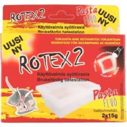 Rotex 2 hiirenmyrkky pasta syÖttirasiassa 2x15g Rotex 2 hiirenmyrkky pasta syÖttirasiassa 2x15g