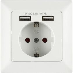TARMO UPPOPISTORASIA 2xUSB + SCHUKO TARMO UPPOPISTORASIA 2xUSB + SCHUKO