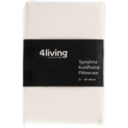 4living tyynyliina valkoinen 50x60cm 2kpl 4living tyynyliina valkoinen 50x60cm 2kpl