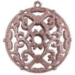 Winteria kuusenpallo ornament roosa 8cm 4kpl | säästötalo latvala