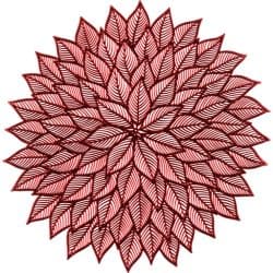 WINTERIA TABLETTI FLOWER PUNAINEN 38CM