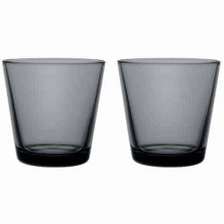 Iittala kartio juomalasi tummanharmaa 21cl 2kpl | säästötalo latvala