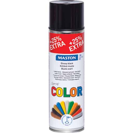 Maston colormix 25 kiiltÄvÄ musta spraymaali | säästötalo latvala Maston colormix 25% kiiltÄvÄ musta spraymaali | säästötalo latvala