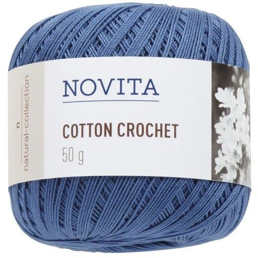 Novita cotton crochet sinivuokko 50g (149) | säästötalo latvala