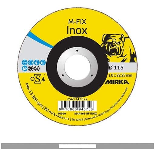 MIRKA KATKAISULAIKKA M-FIX INOX 1,0x22,2x115MM