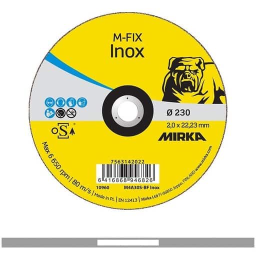 MIRKA KATKAISULAIKKA M-FIX INOX 2,0x22,2x230MM