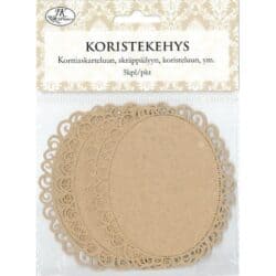 Koristekehys soikea natur 5kpl Koristekehys soikea natur 5kpl