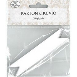 Kartonkikuvio kyltti valkoinen 20kpl Kartonkikuvio kyltti valkoinen 20kpl