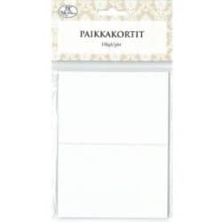 PAIKKAKORTTI HELMIÄISVALKOINEN 10KPL PAIKKAKORTTI HELMIÄISVALKOINEN 10KPL