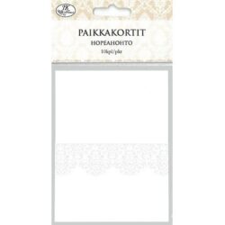 PAIKKAKORTTI VALKOINEN HOPEAHOHTO 10KPL PAIKKAKORTTI VALKOINEN HOPEAHOHTO 10KPL