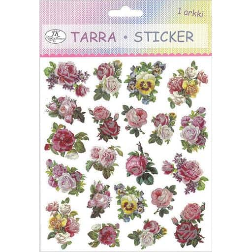 Tarra-arkki ruusut vintage | säästötalo latvala