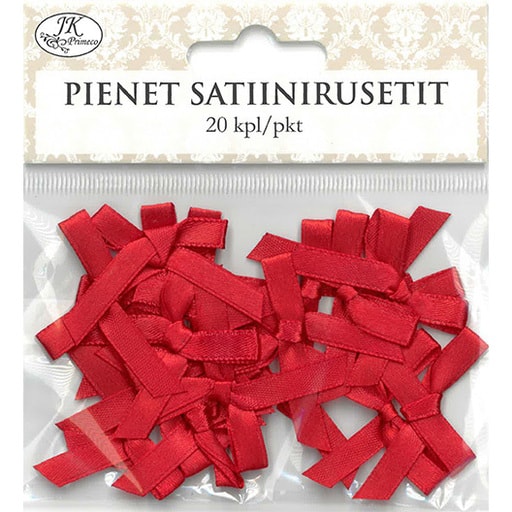 Satiinirusetti pieni punainen 20kpl | säästötalo latvala Satiinirusetti pieni punainen 20kpl | säästötalo latvala