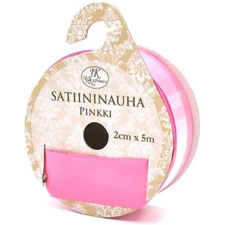 Satiininauha pinkki 2cmx5m | säästötalo latvala