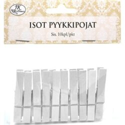 Pyykkipojat iso valkoinen 10kpl Pyykkipojat iso valkoinen 10kpl