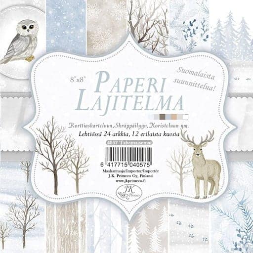 Paperilajitelma talvimaisemat n. 20x20cm | säästötalo latvala