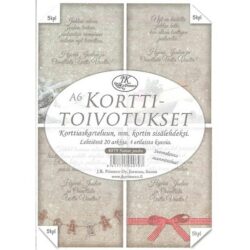 KORTTITOIVOTUKSET A6 JOULU NATUR 20KPL KORTTITOIVOTUKSET A6 JOULU NATUR 20KPL