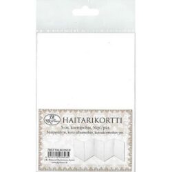 Haitarikortti valkoinen 5kpl