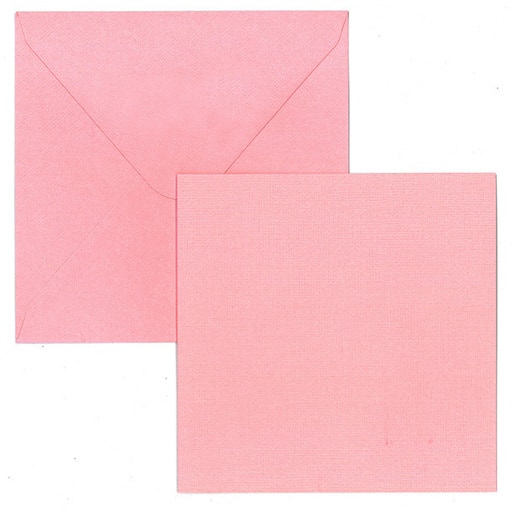 Lumo korttipohja+kuori vaaleanpunainen neliÖ 5+5kpl | säästötalo latvala