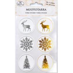 Muototarra jouluaihe kulta/hopeafolio 3arkkia Muototarra jouluaihe kulta/hopeafolio 3arkkia
