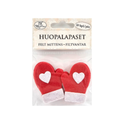 Huopalapaset punavalkoinen 10kpl Huopalapaset punavalkoinen 10kpl